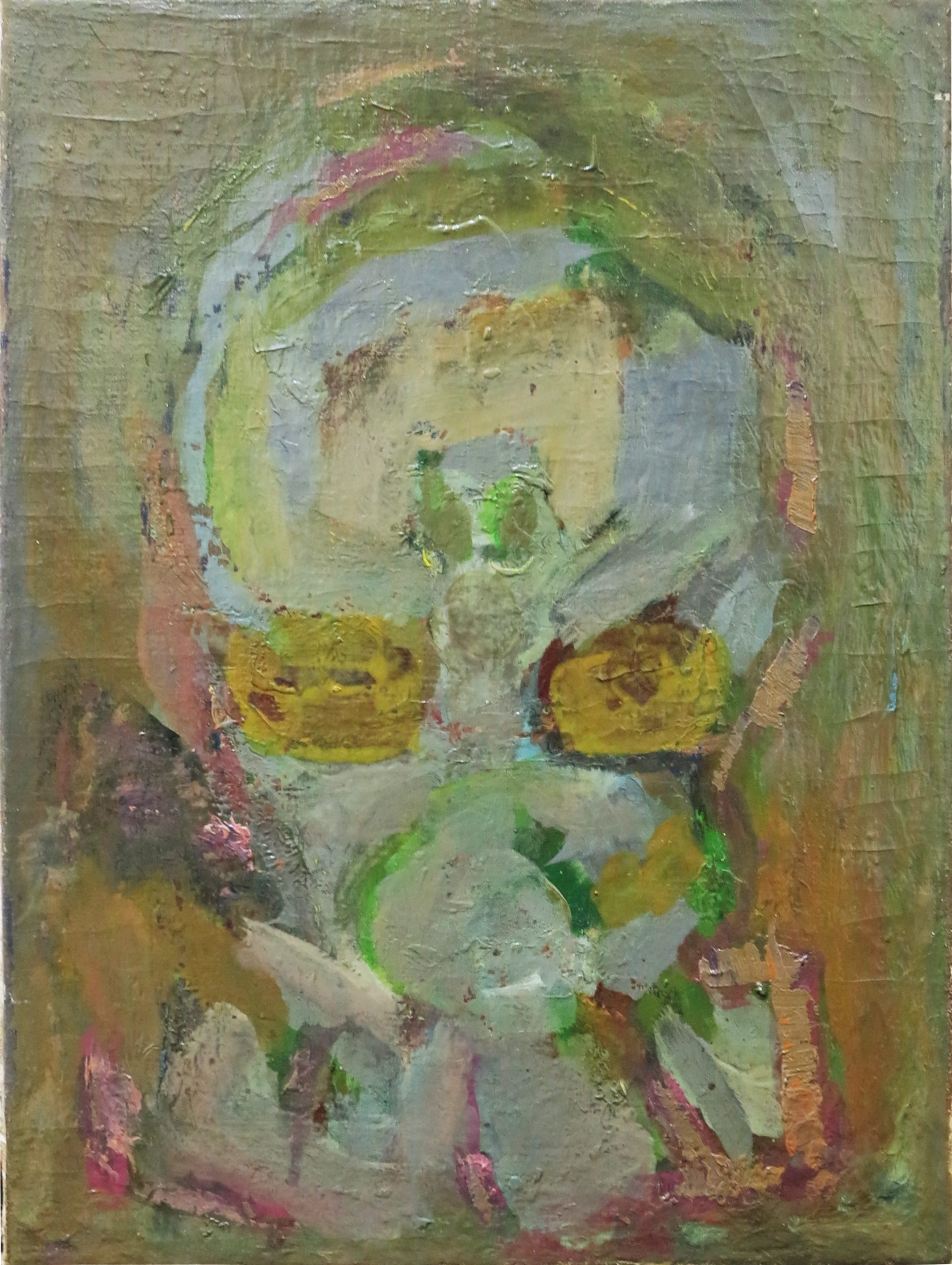 5459 ah, jan wodyński,  maszkaron iii, 47 x 39, olej na płótnie,