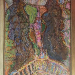 5472 ah, jan wodyński, przeciwieństwa (wcześniej ogród), 109x72 cm, tech.miesz.