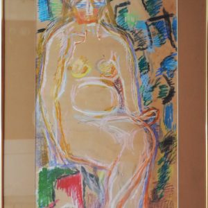5473 ah, jan wodyński, akt iv, 100x70 cm, 1976 r. pastele