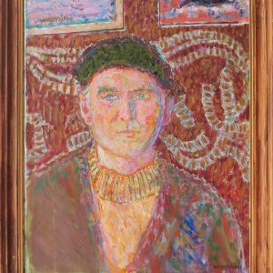 5500 ah, jan wodyński, autoportret, 73x60, 1978 r., olej na płótnie