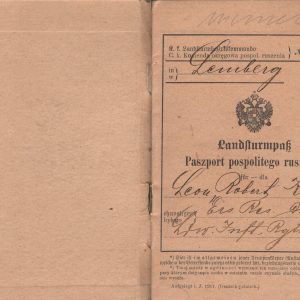 551 ahsid – paszport pospolitego ruszenia leona króla pocz. xx w.