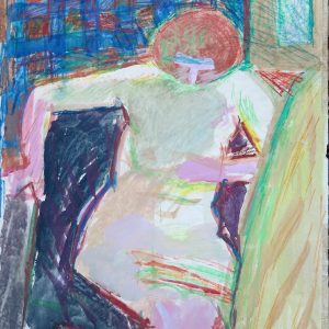 5540 ah, jan wodyński, akt iii, gwasz, kredka, 48x62 cm.