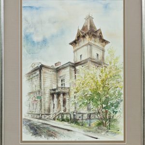 5997 ah akwarela dom zielińskiego, autor anna brożyna, 60x40 cm. 2017 r.