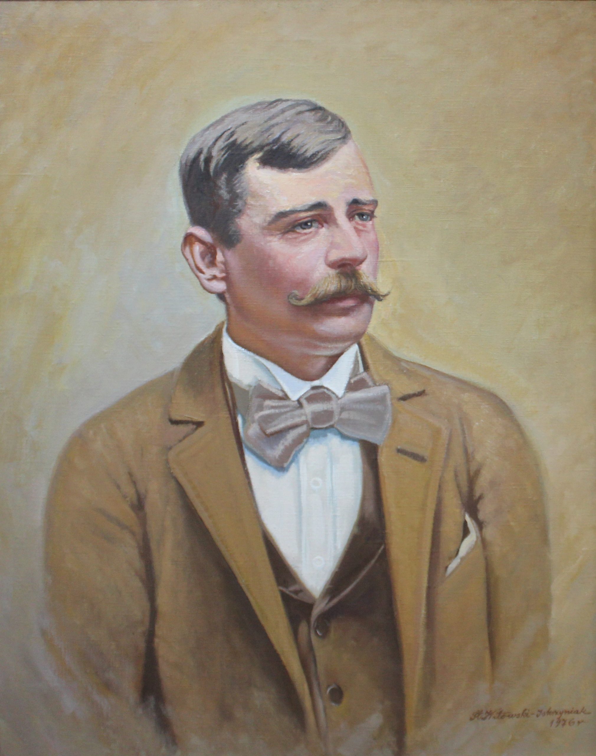 630 ah, autor st witowski-iskrzyniak, portret apolinarego kotowicza, 1976, olej na płótnie, 75x60cm