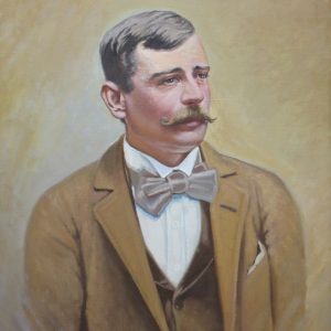 630 ah, portret apolinarego kotowicza, autor st. witowski-iskrzyniak,  1976 r., olej na płótnie, 75x60cm