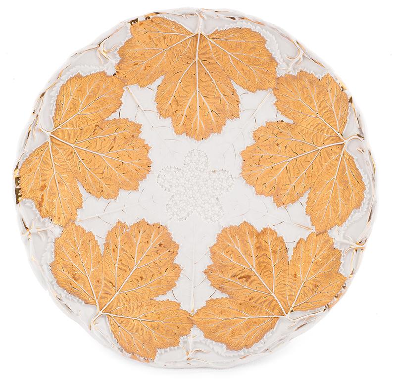 6317 a-h, talerz dekoracyjny, miśnia, porcelana złocona, poł. xix w.