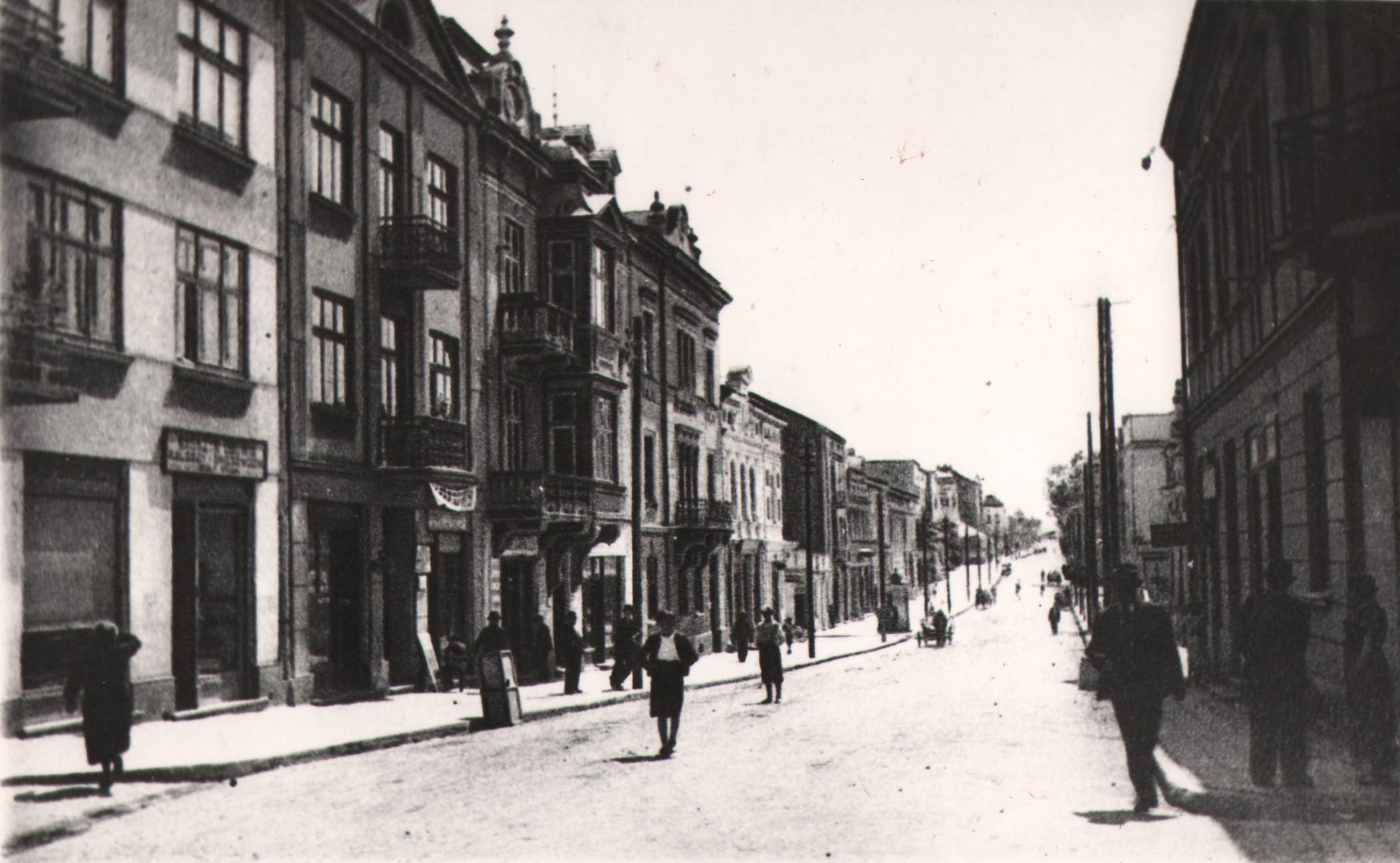 66 af ulica kościuszki widok od rynku przed 1939 r.