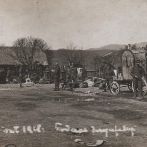 7538-7 afh internowani w obozie w huszt po buncie ii brygady legionów, dezynfekcja 1918 r.