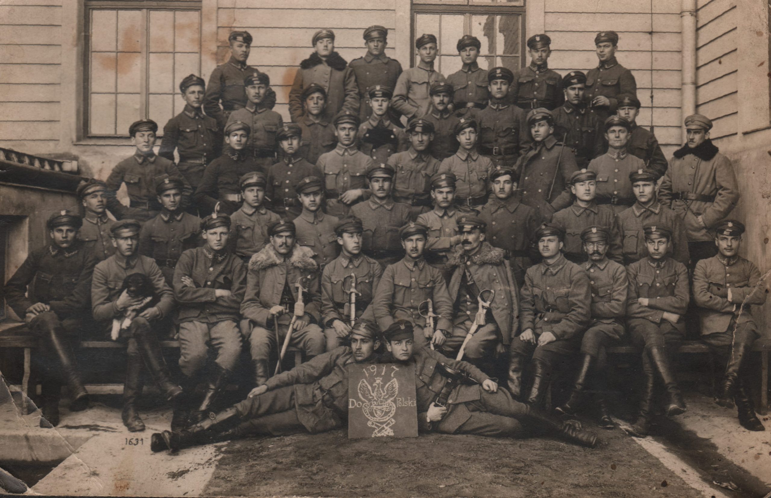 7540 af tablo legionów prawdopodobnie oddział artylerii 1917 r.
