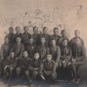 7543-2 afh internowani w obozie w huszt po buncie ii brygady legionów, grupa więźniów, 1918 r.