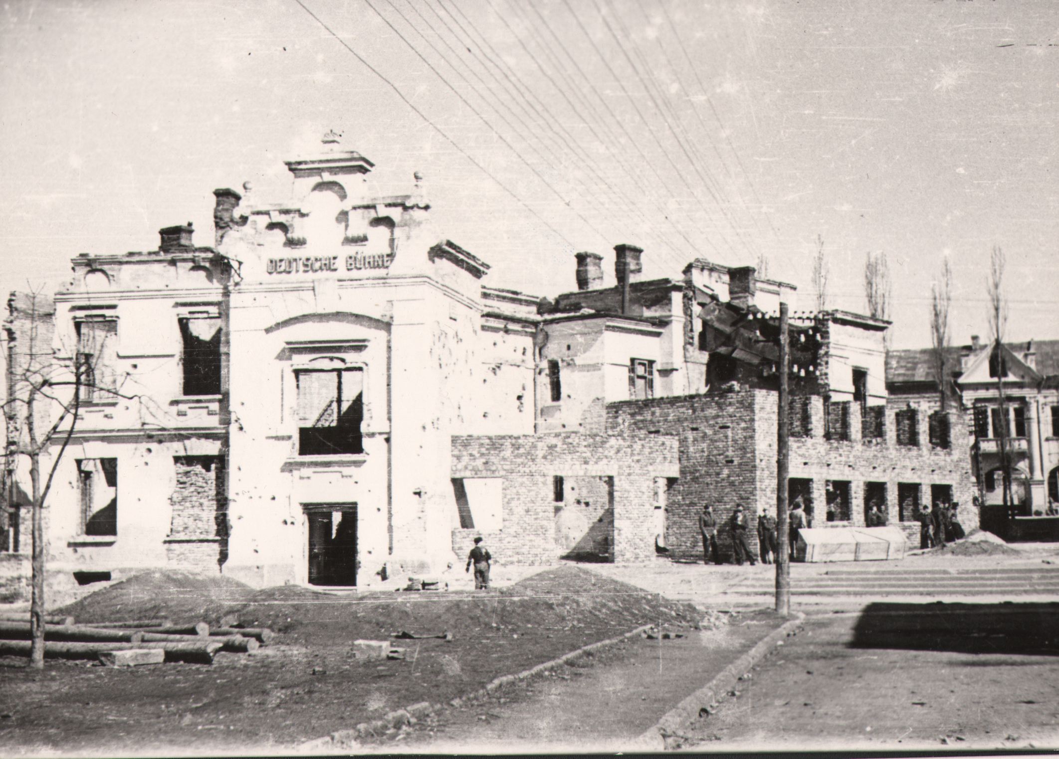 89 af jasło ruiny budynku sokoła 1946 r.