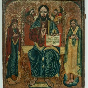 94 ah – ikona „deesis”, i poł. xvii w., polska południowo-wschodnia, tempera na desce