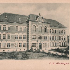 546 afh jasło ck gimnazjum, pocztówka z przełomu xix i xx w. nakład józefa zajączkowskiego.
