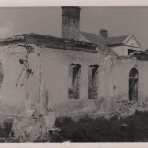 351 afh jasło, ruiny  ochronka na rogu gołębiej 1945 r.