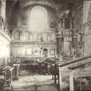 1232 afh nowy Żmigród, synagoga wnętrze stan sprzed 1939 r.