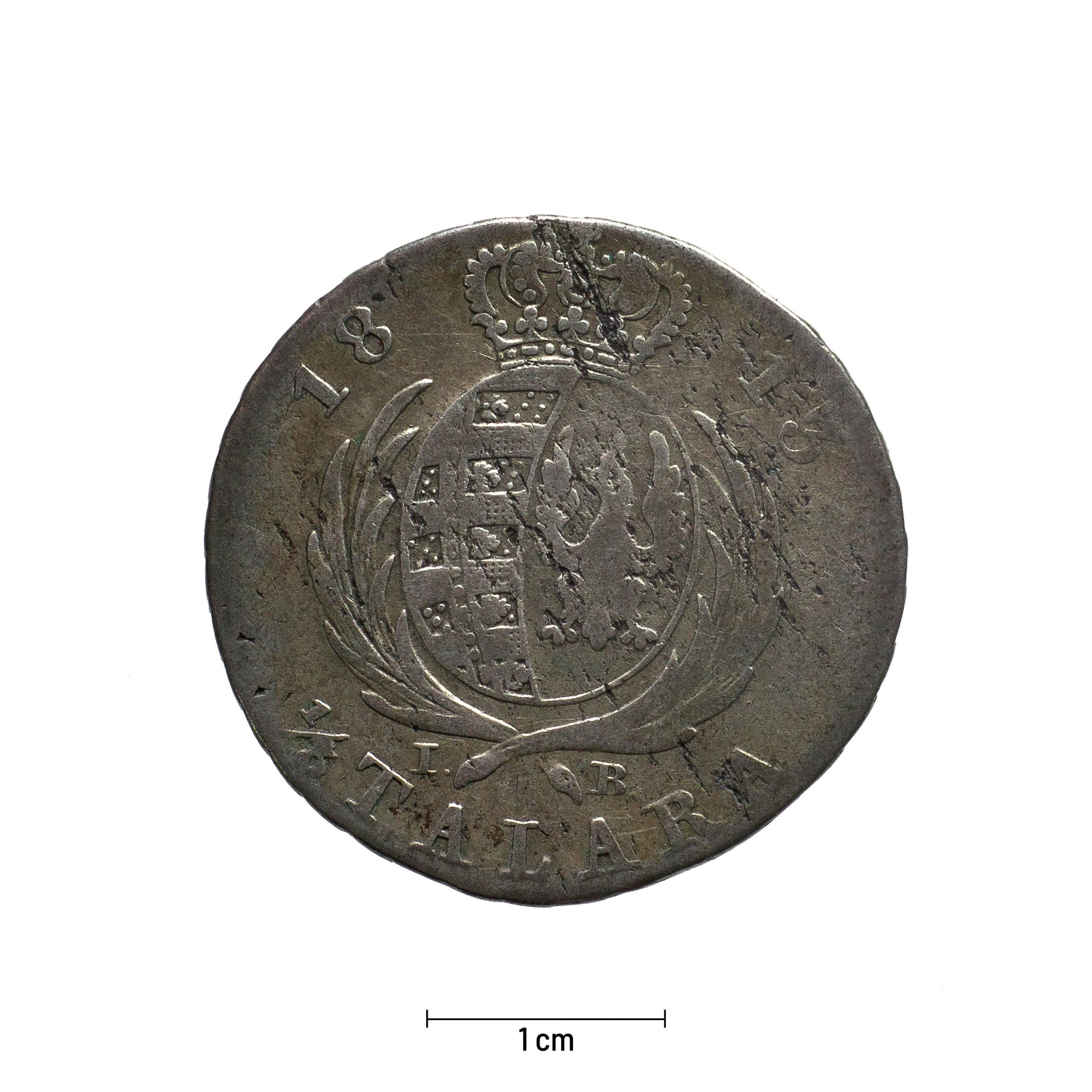 0768 zbiory numizmatyczne st. kadyiego; księstwo warszawskie (1813); 1-3 talara- rewers