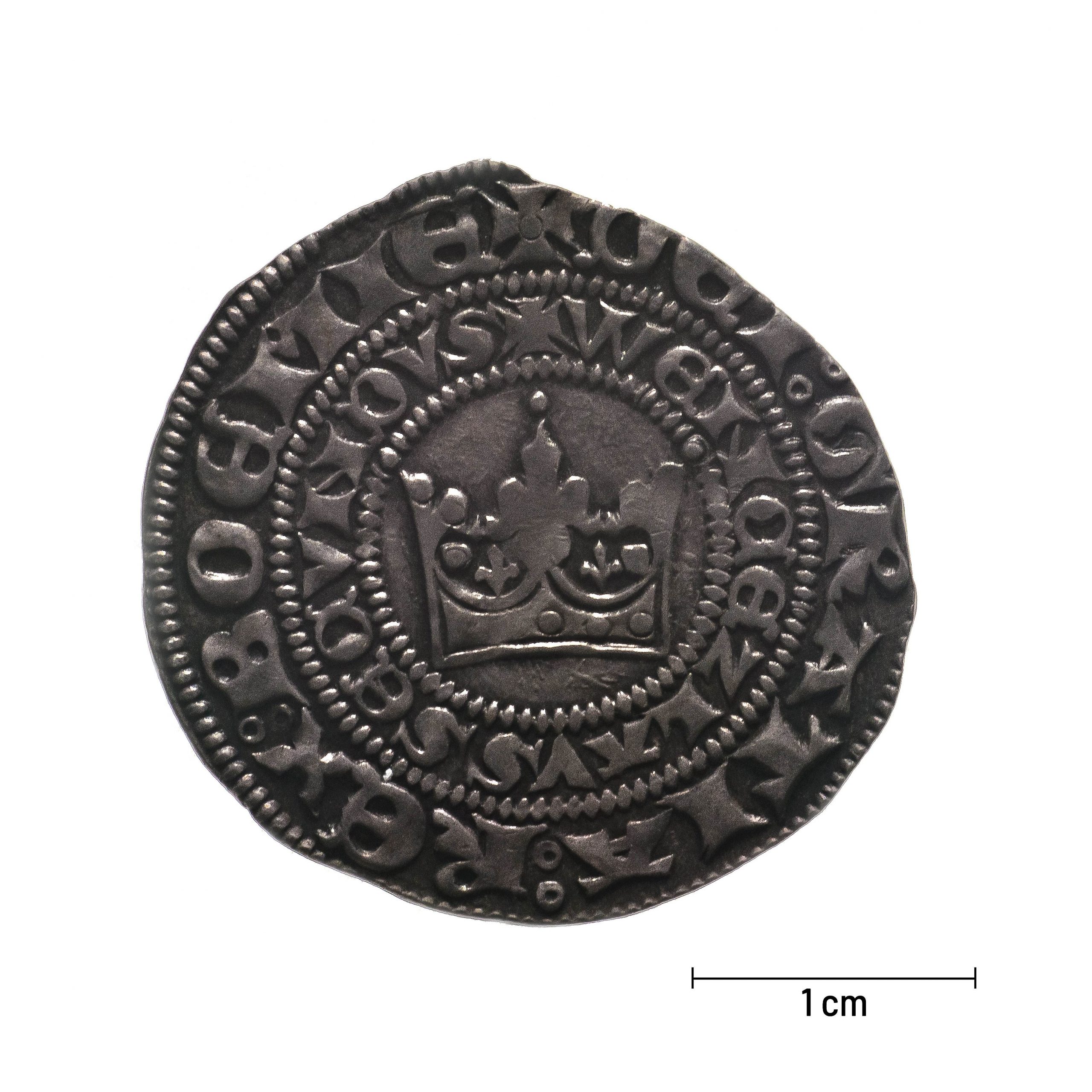 0887 zbiory numizmatyczne st. kadyiego; wacław ii czeski (1300 – 1305);grosz praski - awers