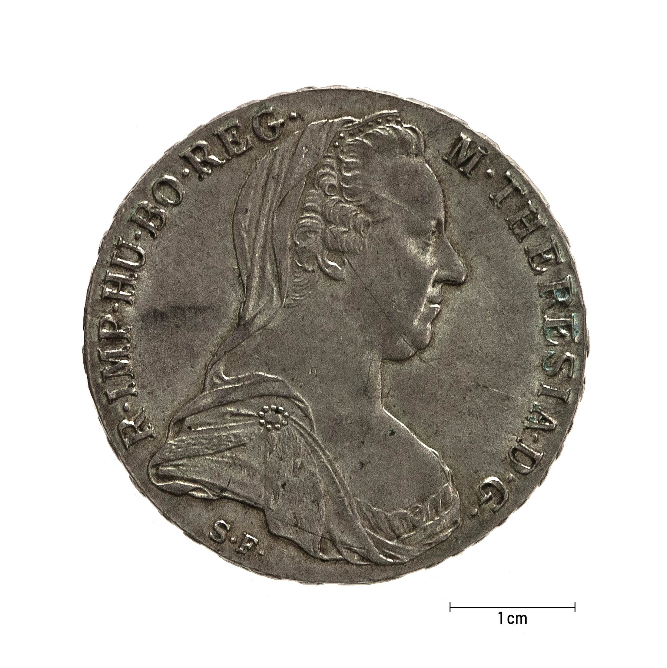 0913 zbiory numizmatyczne st. kadyiego; maria teresa cesarzowa austriacka (1780); talar - awers