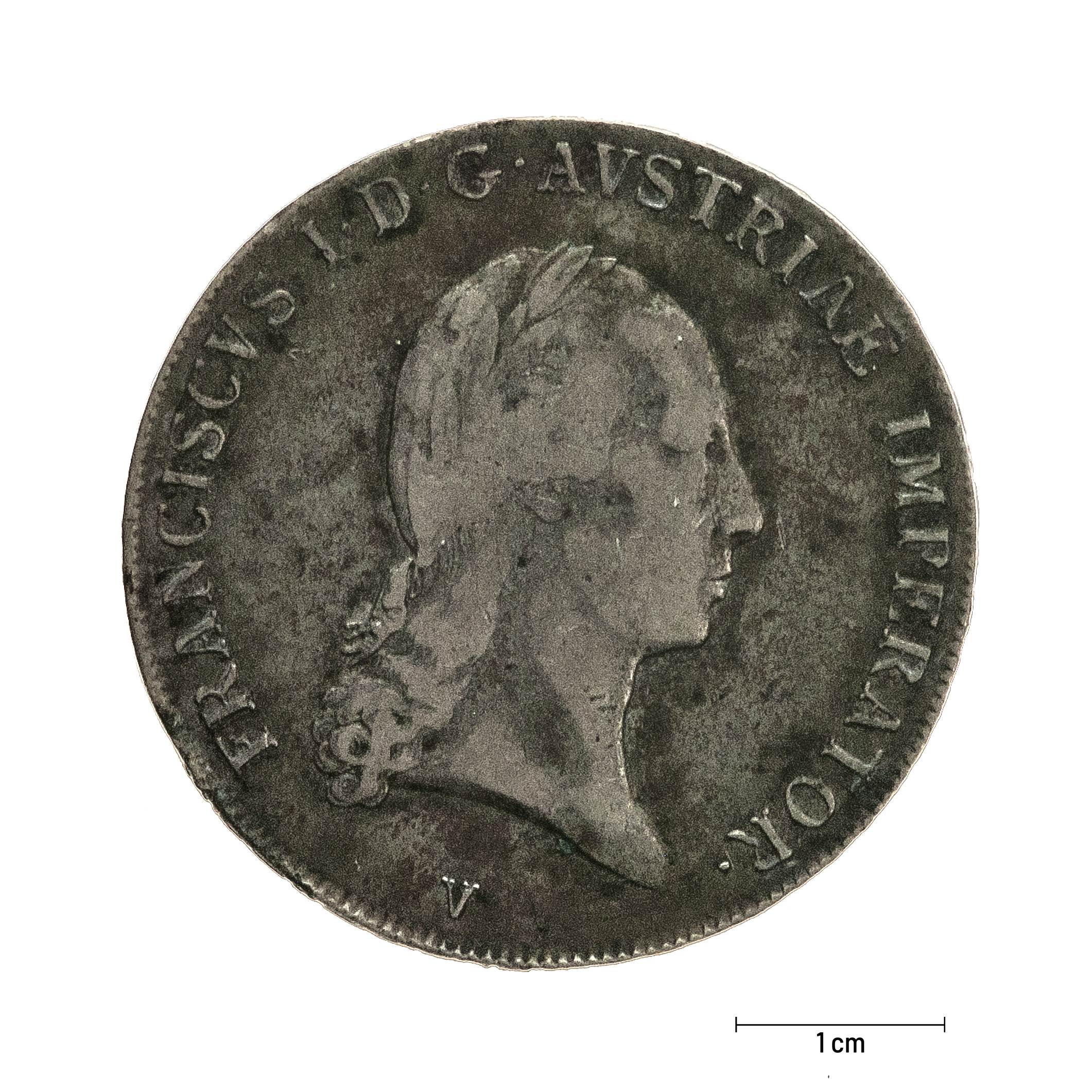 0915 zbiory numizmatyczne st. kadyiego; franciszek i cesarz austriacki (1818); talar - awers