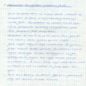 4606 ahsid – wspomnienia władysława mendysa o wysiedleniu i zniszczeniu jasła, 1975 r.
