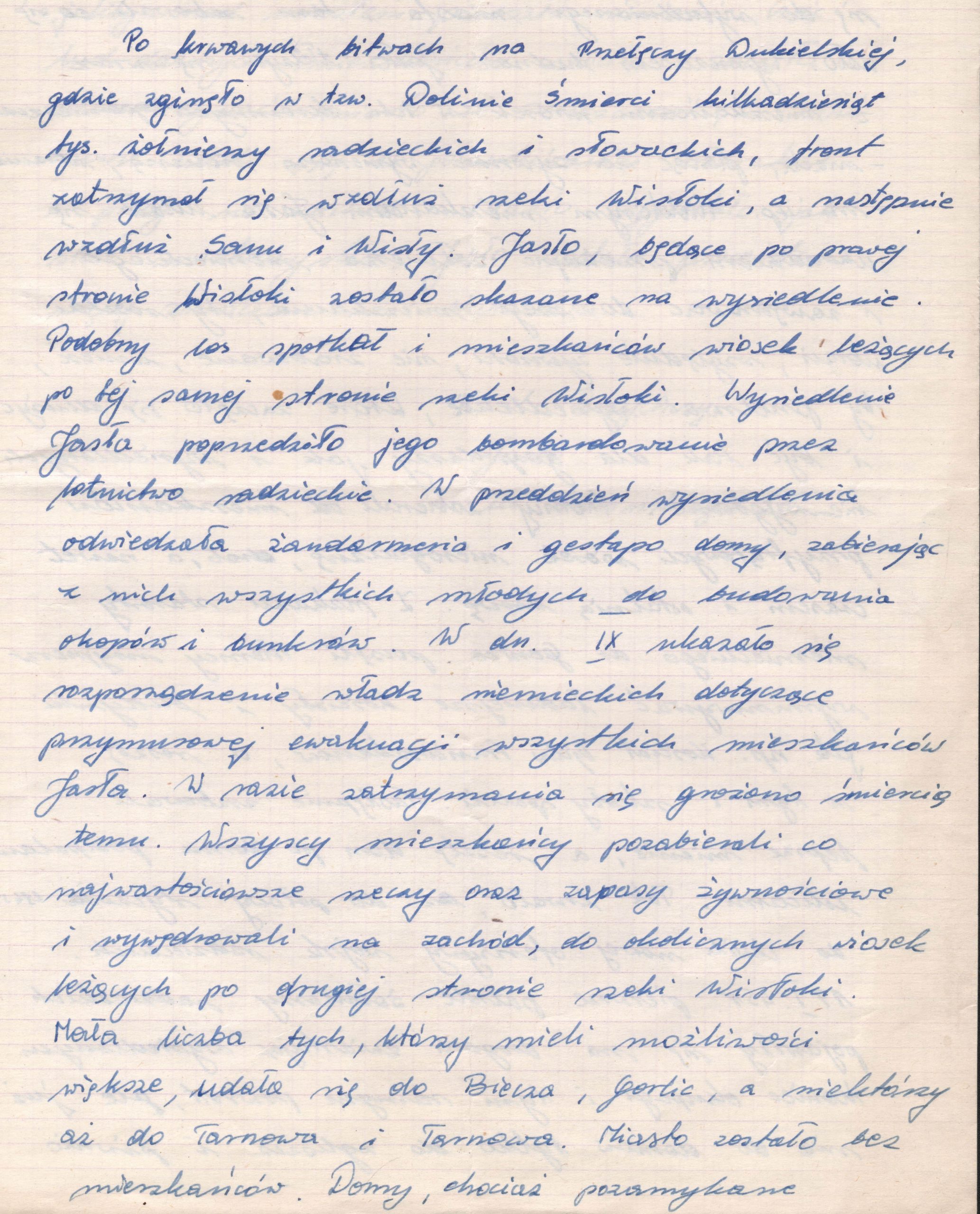 4607 ahsid – wspomnienia karola brzychcego o wysiedleniu i zniszczeniu jasła, 1975 r.