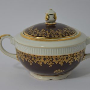 1807 a-h, cukiernica chodzież, 1924-50, porcelana, złocenia