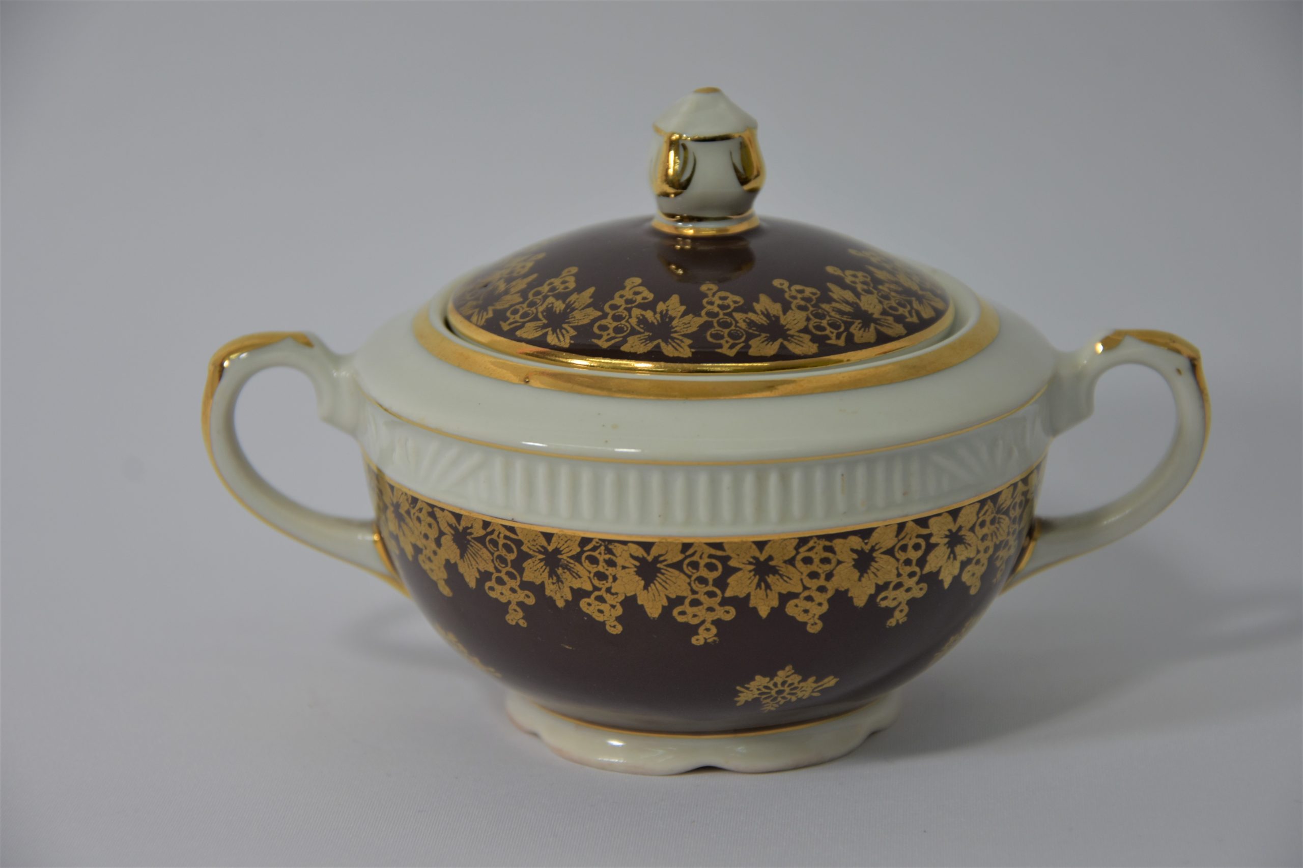 1807 a-h, cukiernica chodzież, 1924-50, porcelana, złocenia