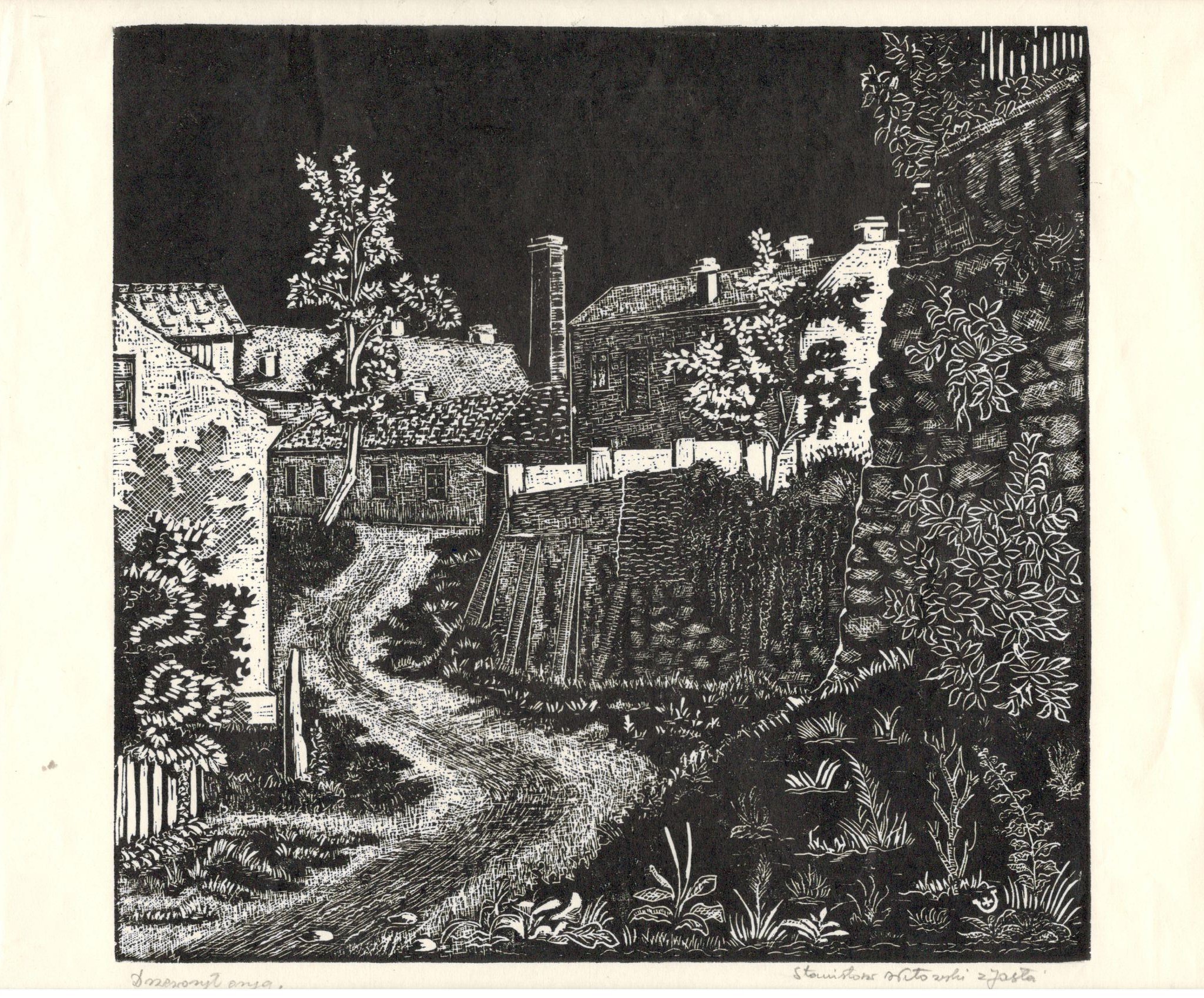 226 a-h, stanisław witowski z jasła, jasło, ul. wałowa, drzeworyt
