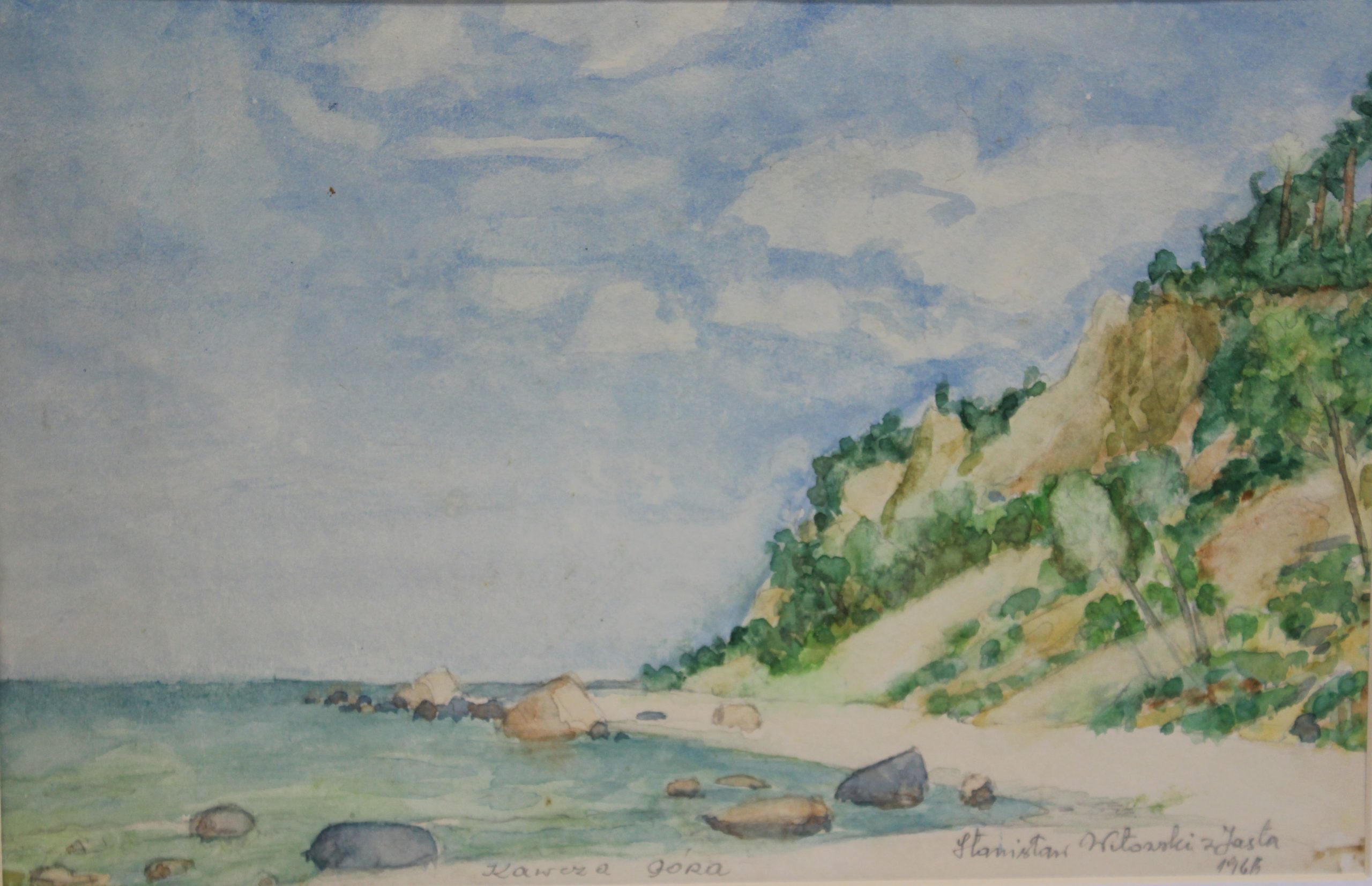 4530 a-h, stanisław witowski z jasła, kawcza góra, 1966, akwarele, 21 x 32 cm
