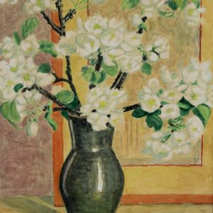4555 a-h, stanisław witowski z jasła, kwiat jabłoni, akwarele, 43,5 x 32,5 cm