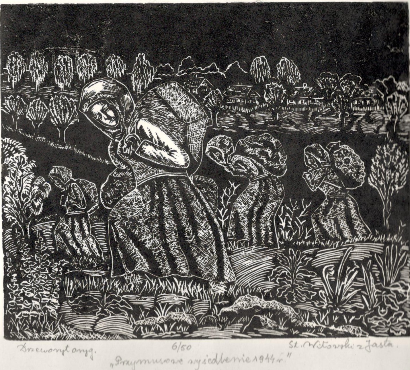 887 a-h, stanisław witowski z jasła, przymusowe wysiedlenie, drzeworyt