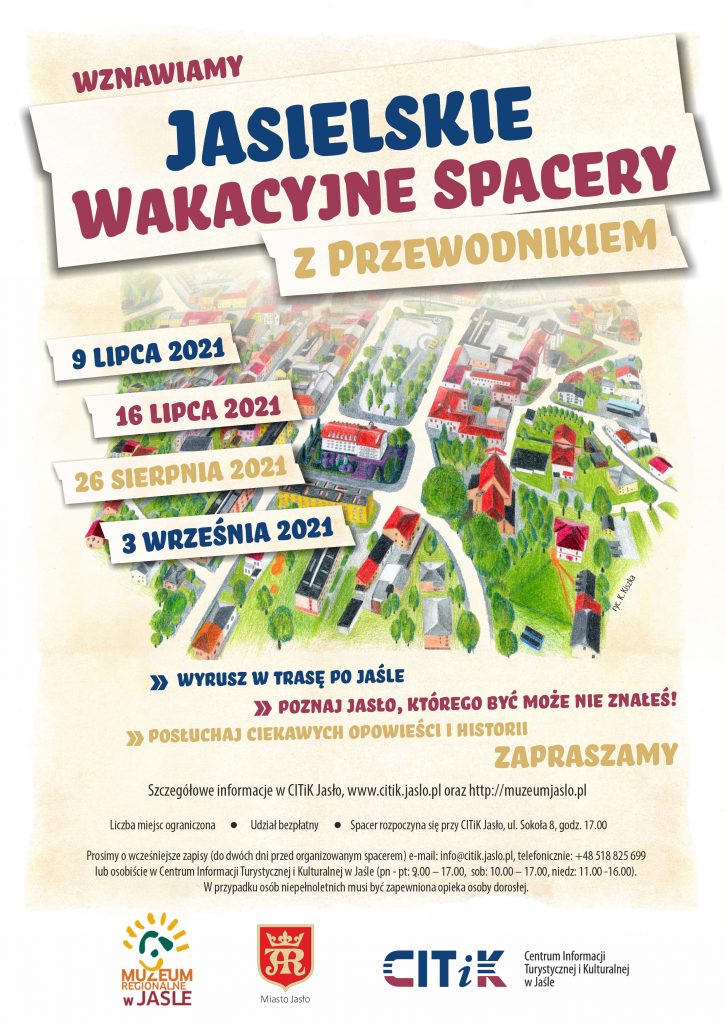 jasielskie wakacyjne spacery z przewodnikiem