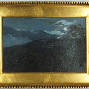 5657 a-h, ignacy pinkas, noc, 1933, olej na tekturze, 16 x 25 cm