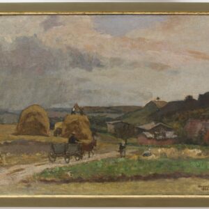 2958 a-h, jan wodyński, przed burzą, 1953, olej na płótnie