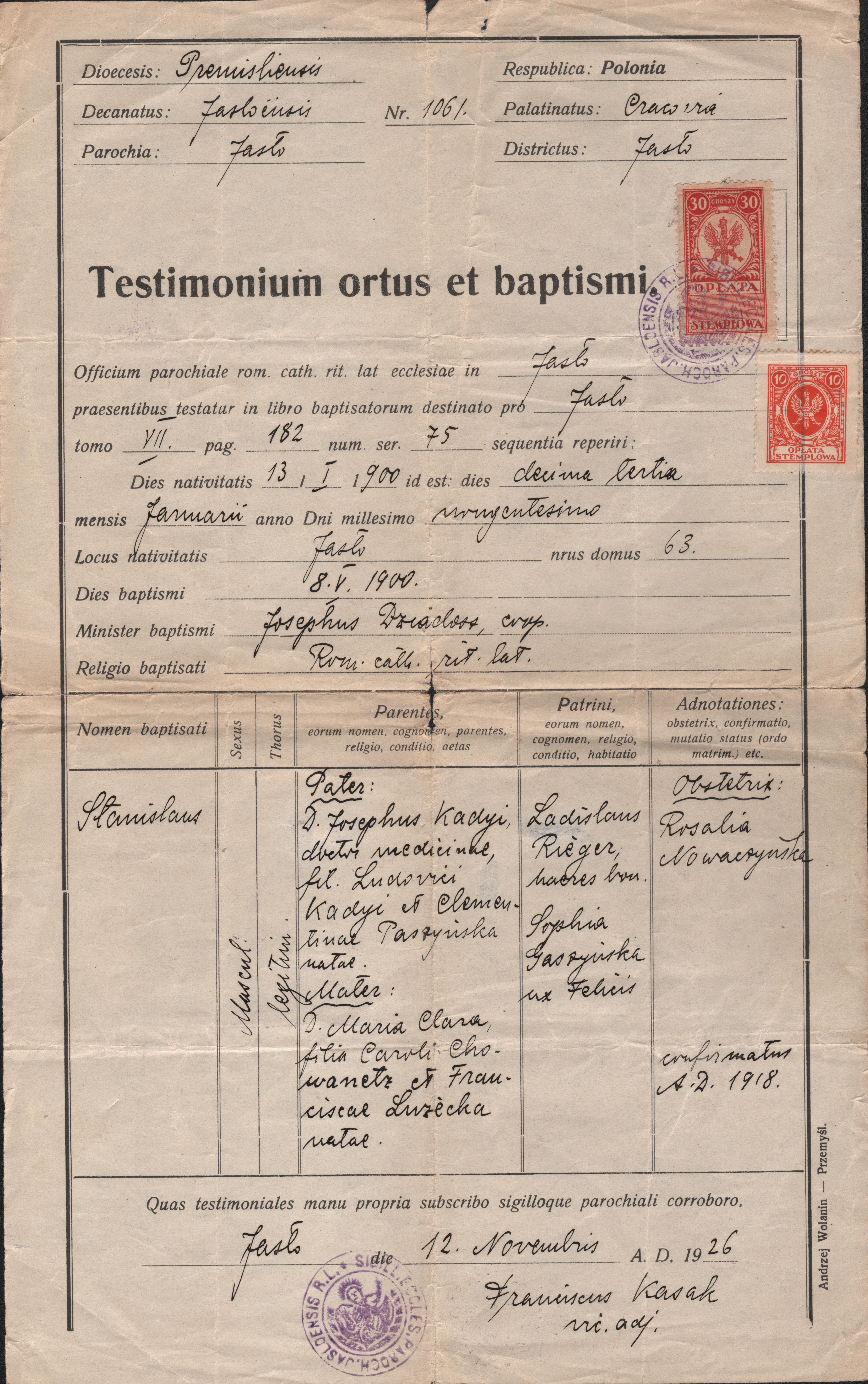 123 lata temu w jaśle przyszedł na świat stanisław kadyi. 123 lata temu w jaśle przyszedł na świat stanisław kadyi.