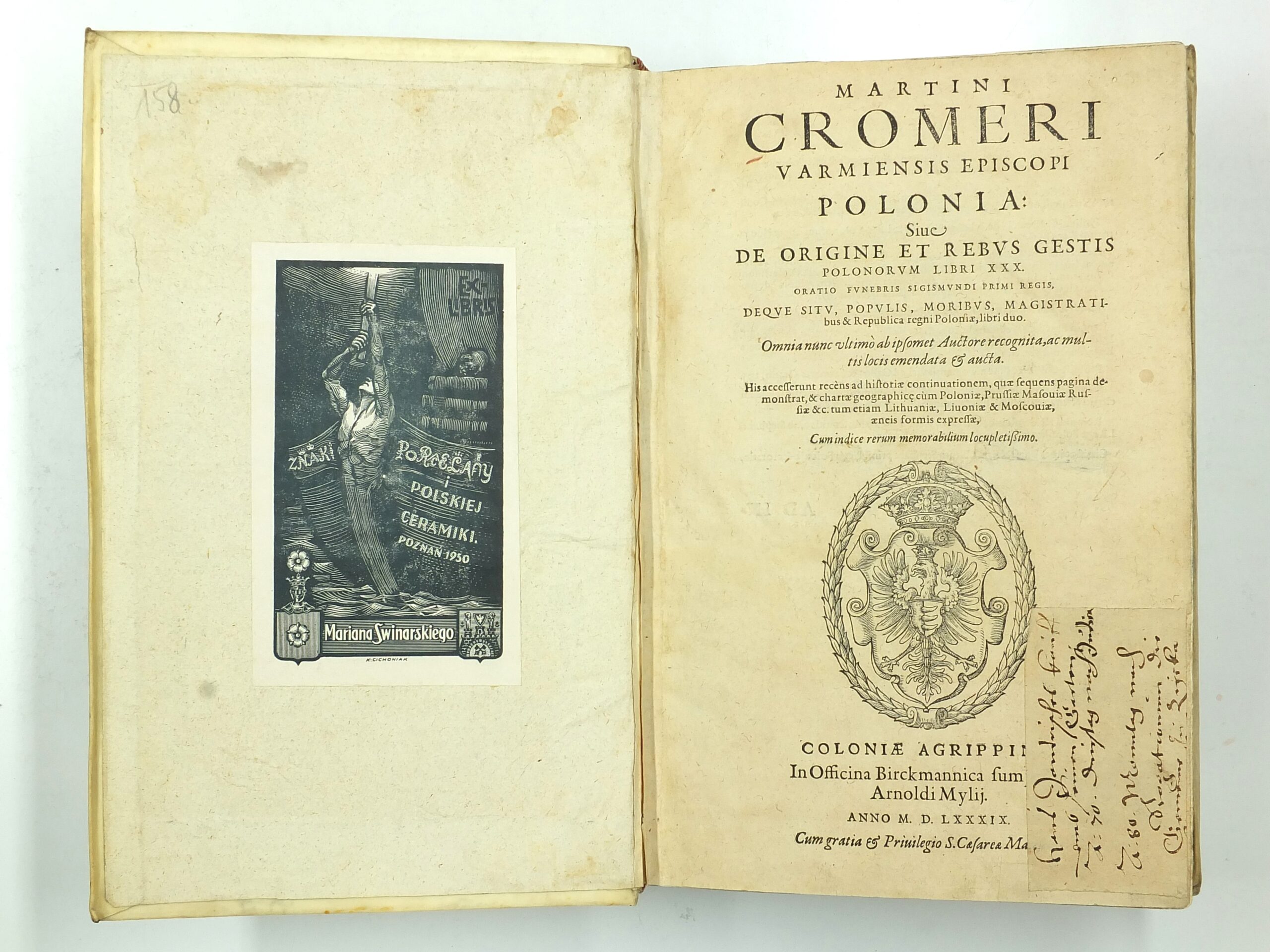 0012 st - marcin kromer, de origine et rebus gestis polonorum...