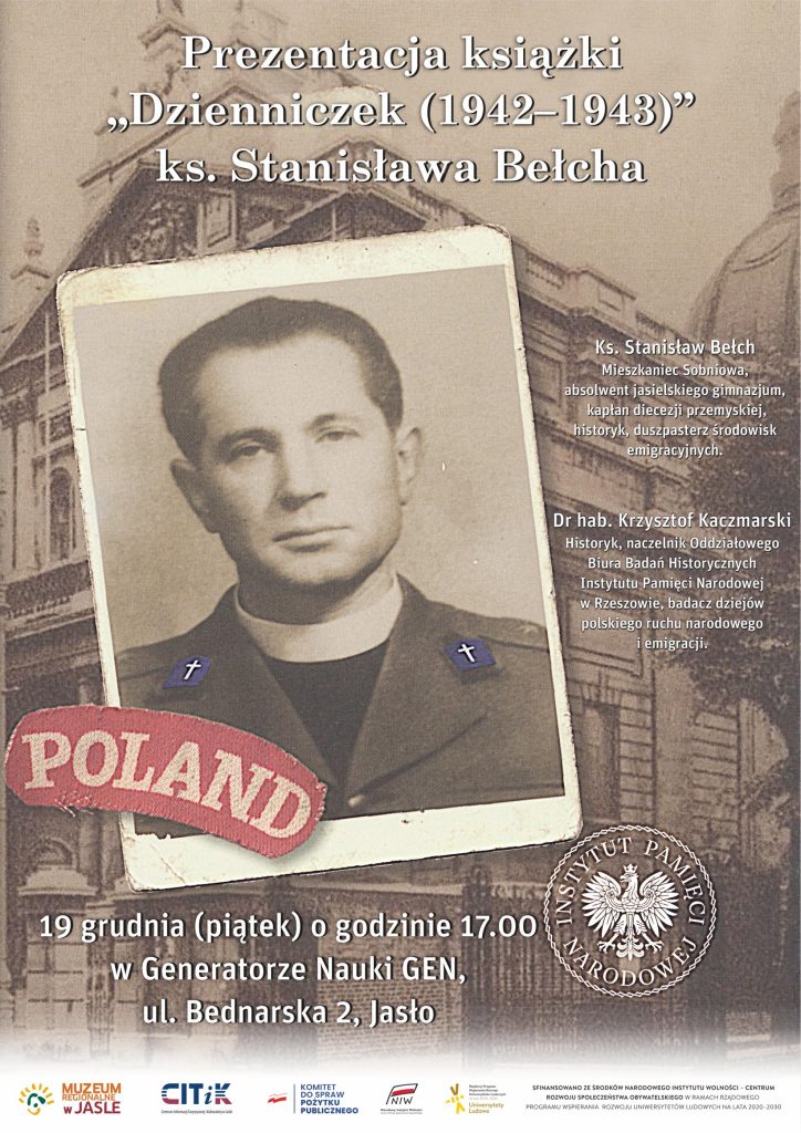 spotkanie promocyjne książki „dzienniczek (1942–1943)” ks. stanisława bełcha! spotkanie promocyjne książki „dzienniczek (1942–1943)” ks. stanisława bełcha!