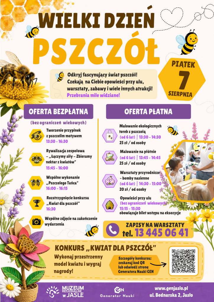 wielki dzień pszczół z muzeum regionalnym w jaśle już 7 sierpnia 2026 r.